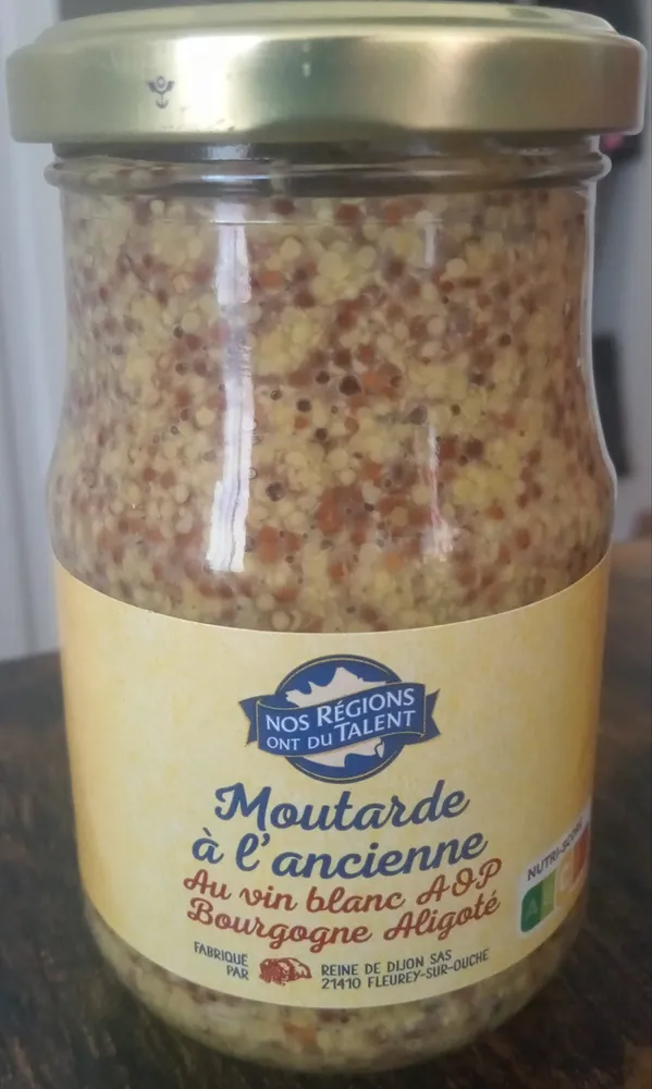 Moutarde à l'ancienne au vin blanc AOP Bourgogne Aligoté
