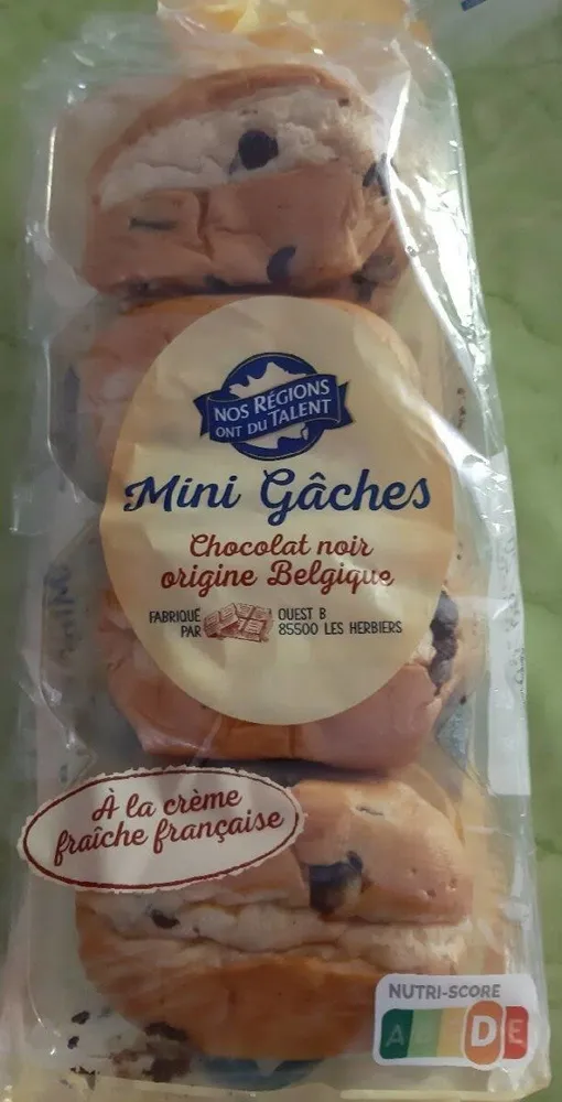 Mini gâches chocolat noir origine Belgique