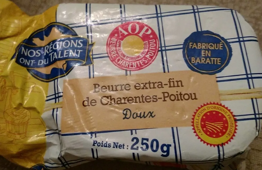 Beurre extra-fin de Charentes-Poitou doux
