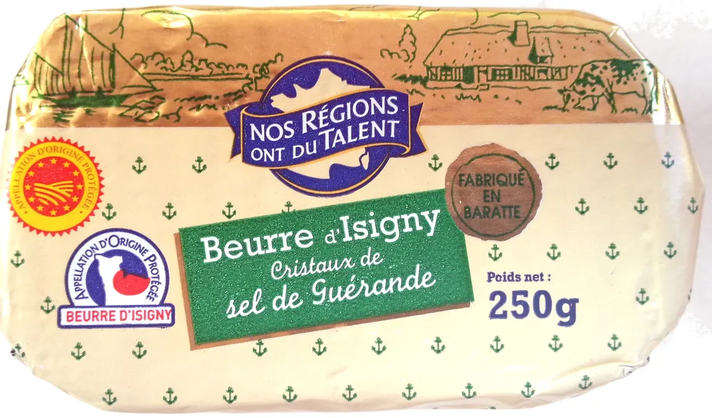Beurre d'Isigny - Cristaux de sel de Guérande