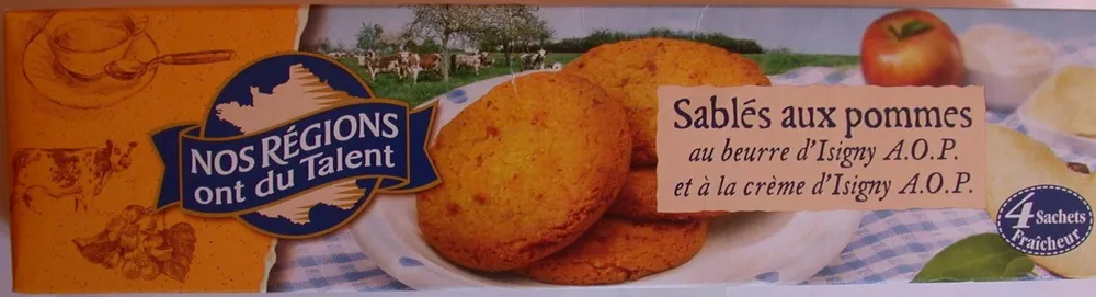 Sablés aux pommes au beurre d'Isigny
