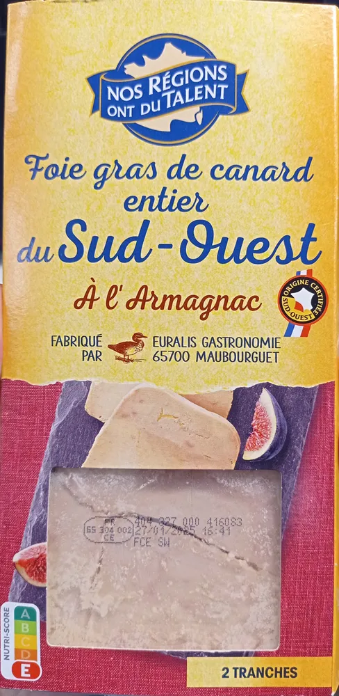 Foie gras de canard entier du sud ouest