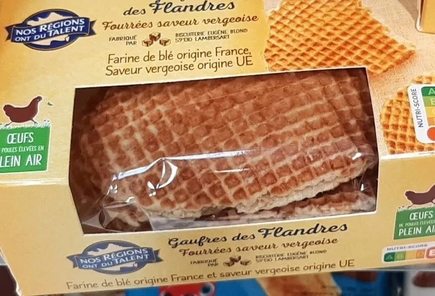 Gaufres des Flandres - Fourrées saveur vergeoise