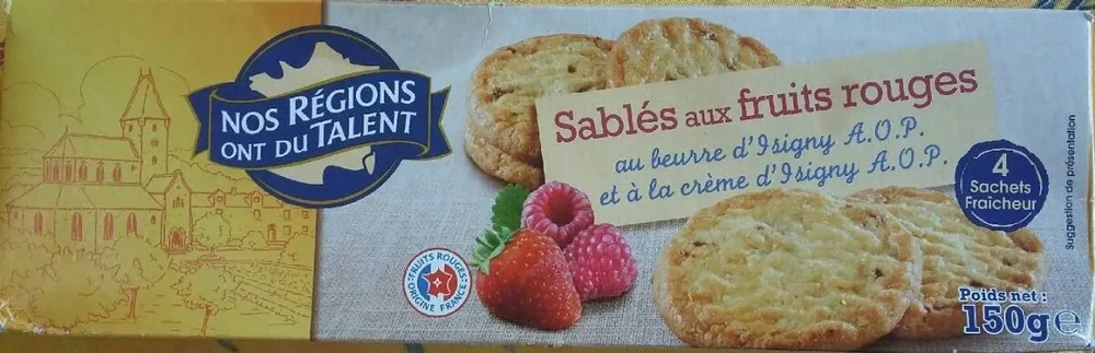 Sablés aux fruits rouges