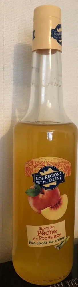 Sirop de pêche de Provence pur sucre de canne