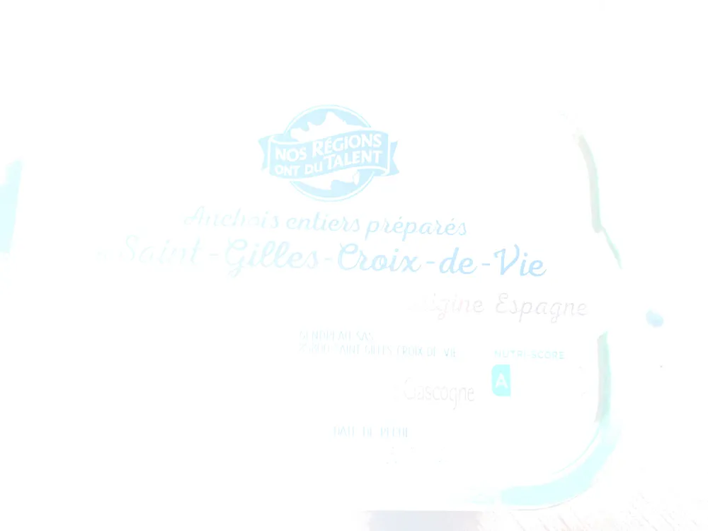 Anchois entiers préparés à Saint-Gilles-Croix-de-Vie