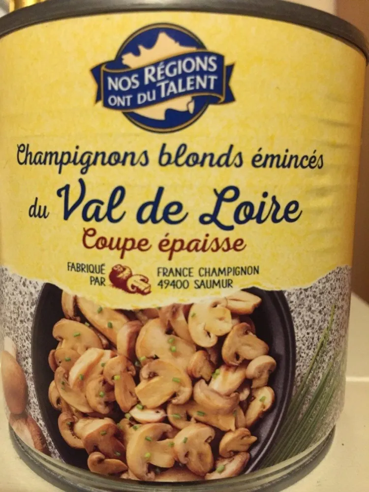 Champignons Blonds Émincés du Val de Loire