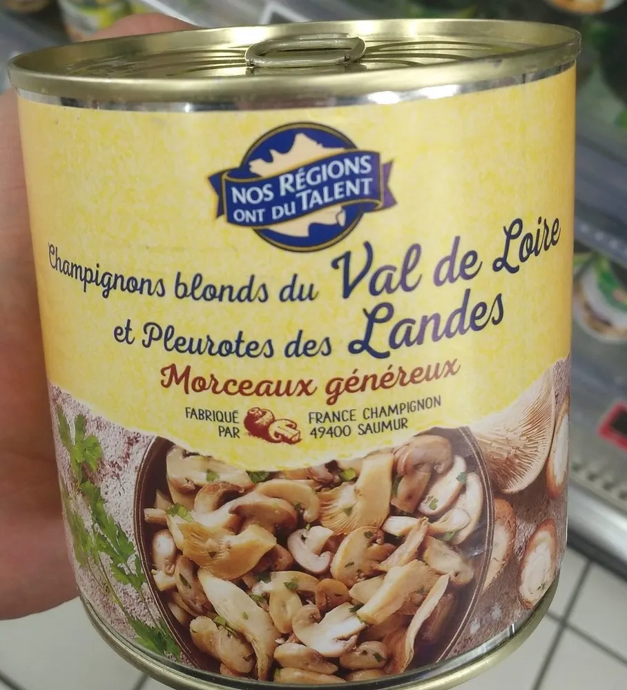 Champignons Blonds du Val de Loire & Pleurotes des Landes