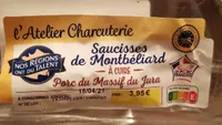 Saucisse de Montbéliard crues