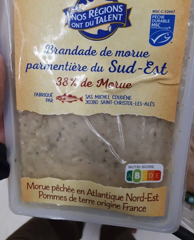 BRANDADE DE MORUE PARMENTIERE DU SUD EST