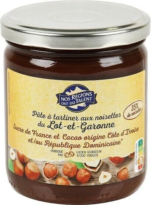 Pâte à tartiner aux noisettes