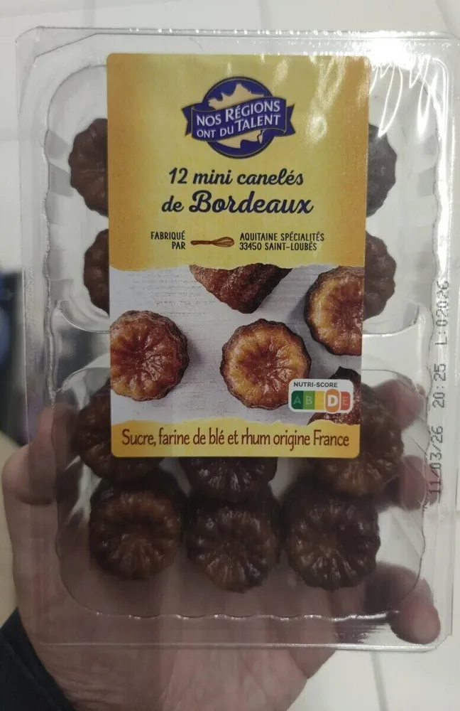 12 Mini Cannelés de Bordeaux