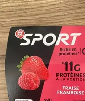 Yaourt sport fraise framboise - Marque repère