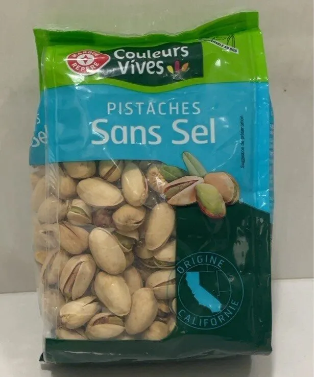 Pistaches sans sel