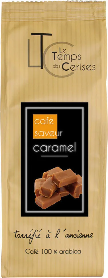 Café moulu saveur caramel