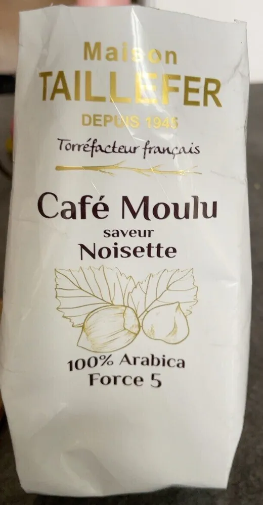 Cafe moulu saveur noisette