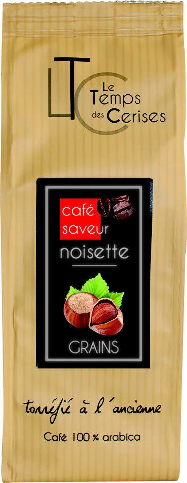 Café saveur noisette grain