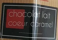 Chocolat lait coeur caramel