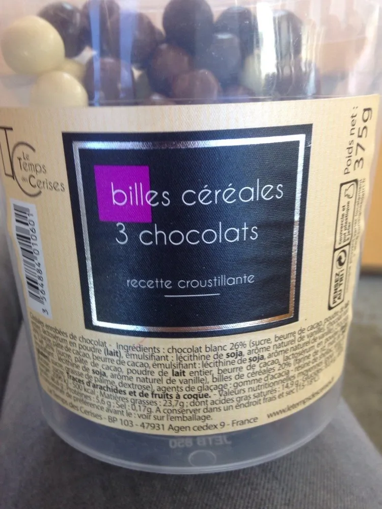 Billes céréales 3 chocolat