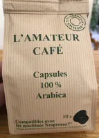 Capsule café amateur 10 sachets de