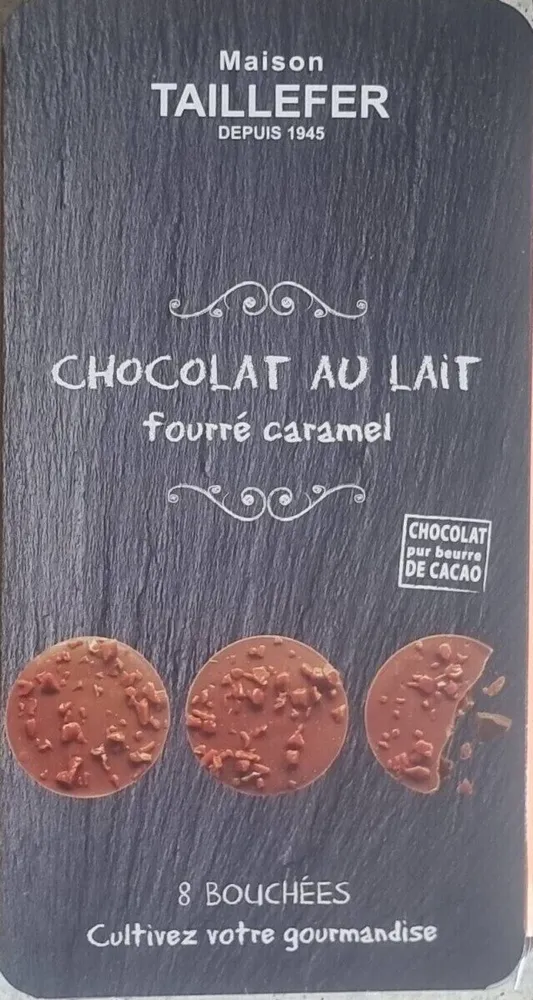 Maison Taillefer Chocolat Au Lait Pur Beurre De Cacao Fourrage Au Caramel Au Beurre Salé 75G - Lot X6