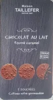 Maison Taillefer Chocolat Au Lait Pur Beurre De Cacao Fourrage Au Caramel Au Beurre Salé 75G - Lot X6