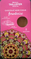 Chocolat noir fourré framboise