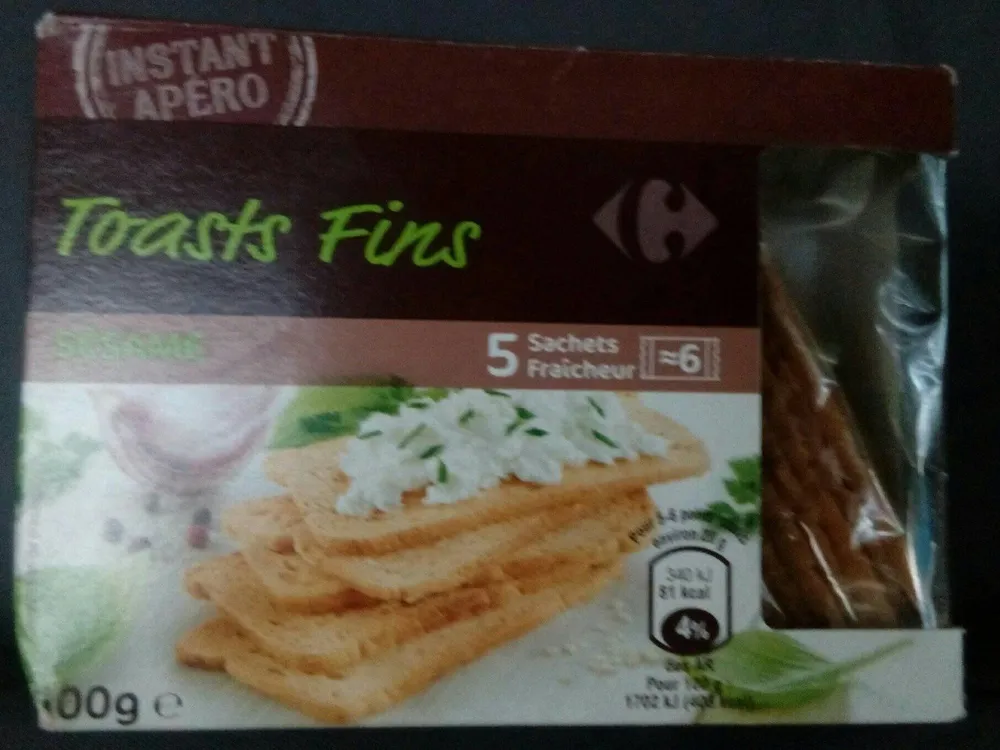 Toasts fin (sésame)
