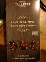 8 Bouchées de Chocolat Noir Fourré Crème d'Amande