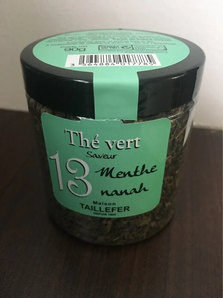 Thé vert menthe nanah