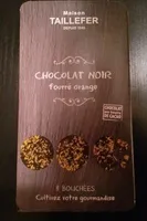 Chocolat noir fourré orange