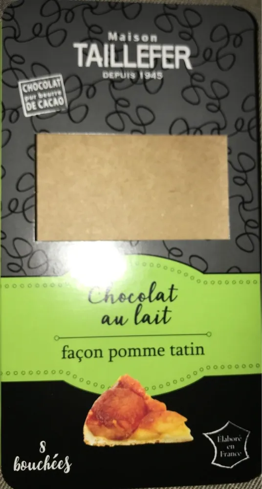 Chocolat au lait façon pomme tatin