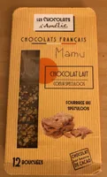 Mamu CHOCOLAT LAIT CŒUR SPÉCULOOS  FOURRAGE AU SPÉCULOOS