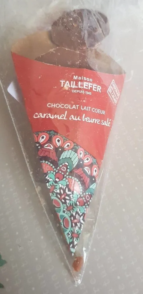 Chocolat lait coeur caramel beurre salé