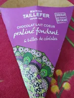 Chocolat lait cœur praliné fondant