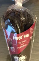 Choco'noir coeir fondant framboise