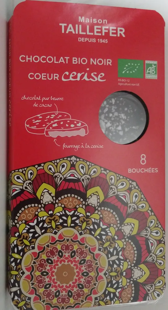 Chocolat Bio Noir Coeur Cerire