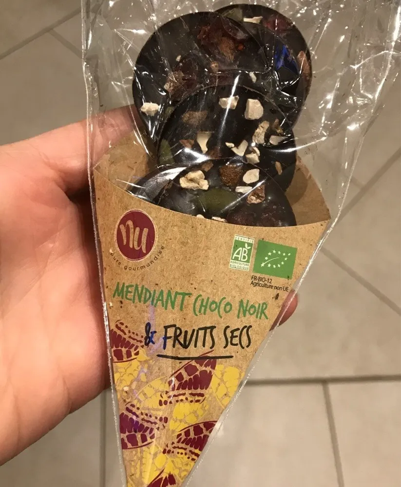 Mendiant choco noir et fruits secs