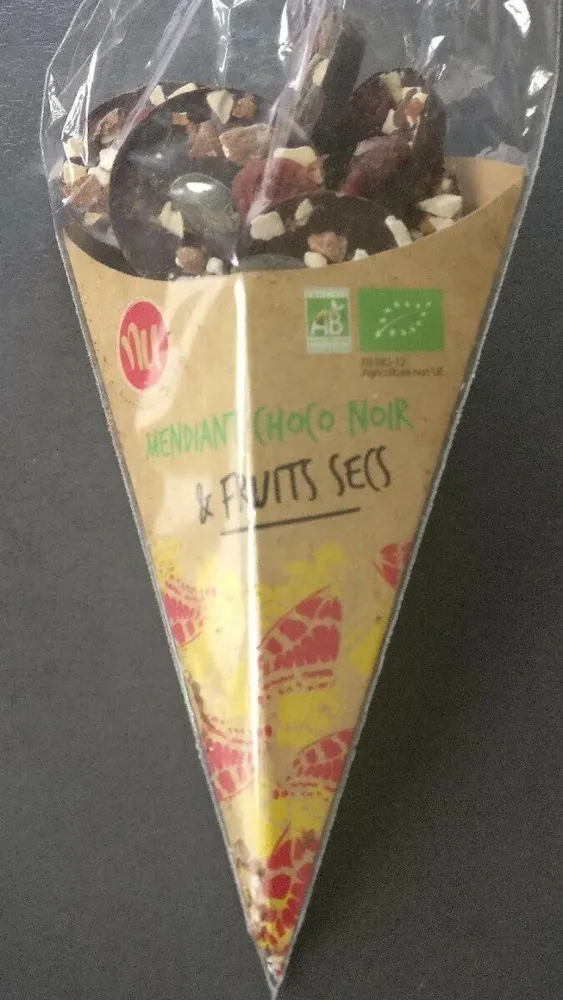 Mendiant choco noir & fruits secs