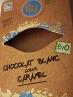 Chocolat blanc coeur caramel