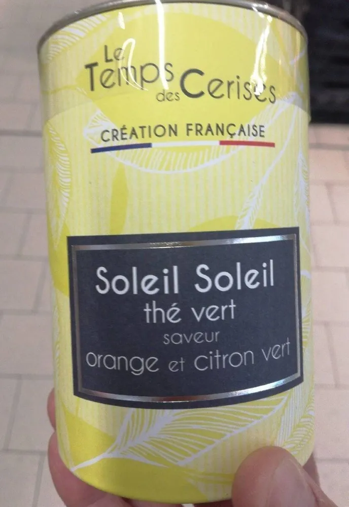 Soleil soleil thé vert saveur orange et citron vert