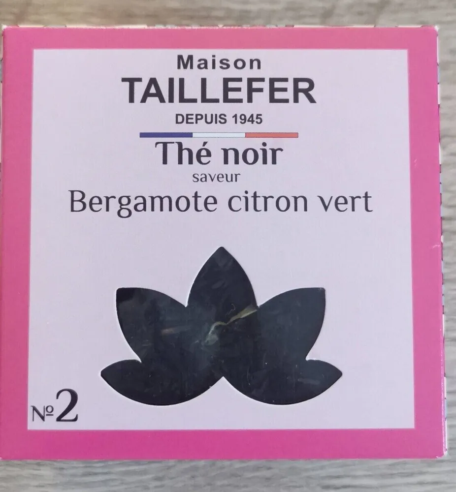 Thé noir bergamote citron vert Maison Taillefer