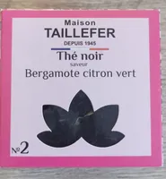 Thé noir bergamote citron vert Maison Taillefer