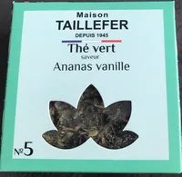 The vert saveur ananas vanille