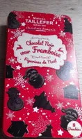Chocolat noir cœur Framboise,  figurines de Noël