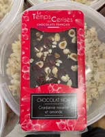 Chocolat Noir Cranberrie noisette et amande