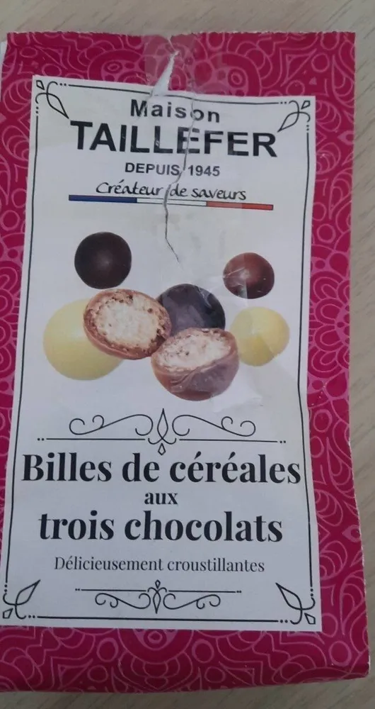 Billes de céréales aux trois chocolats