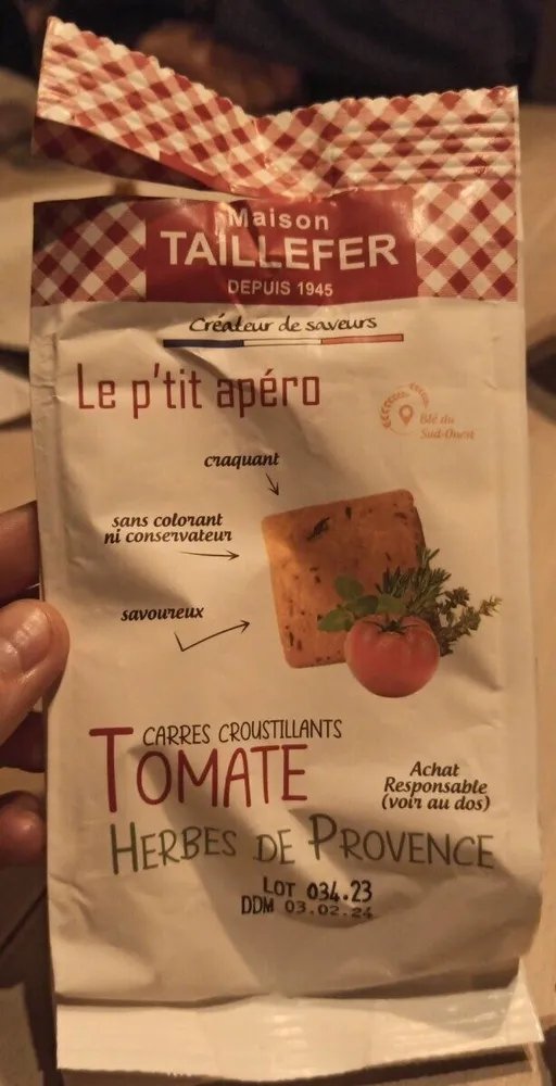 Le petit apéro, tomate et herbes de Provence
