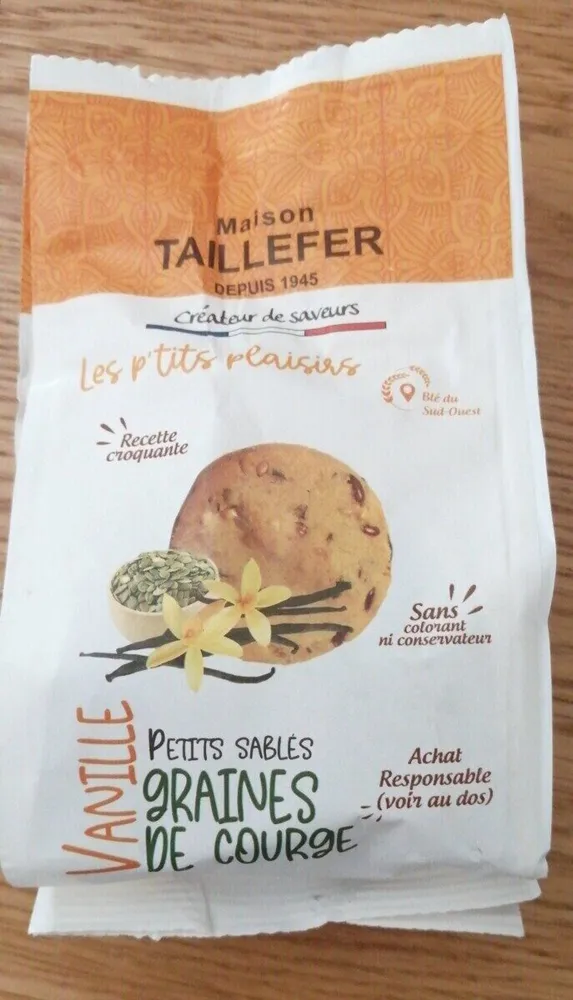 Petits sablés graines de courge