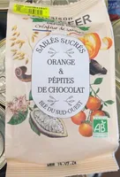 Sablés sucrés orange pépites de chocolat